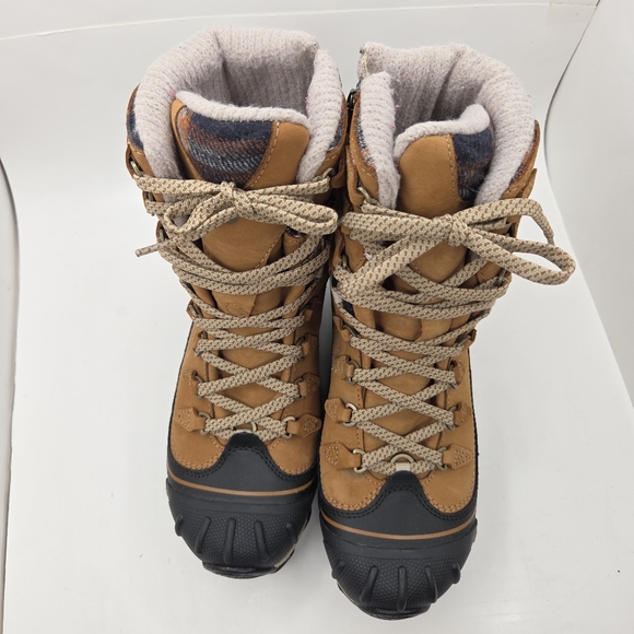 Oboz Brown Leather Insulated Water Resistant Winter Snow Boots Women's Size 6 - Picture 7 of 14